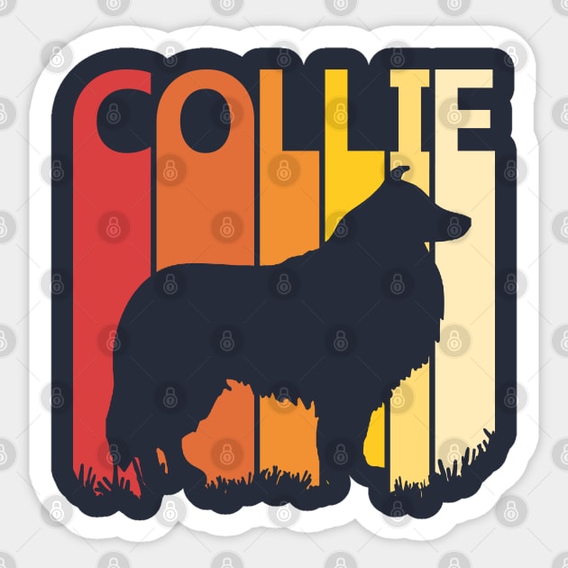 Vintage Collie Dog Sticker by GWENT